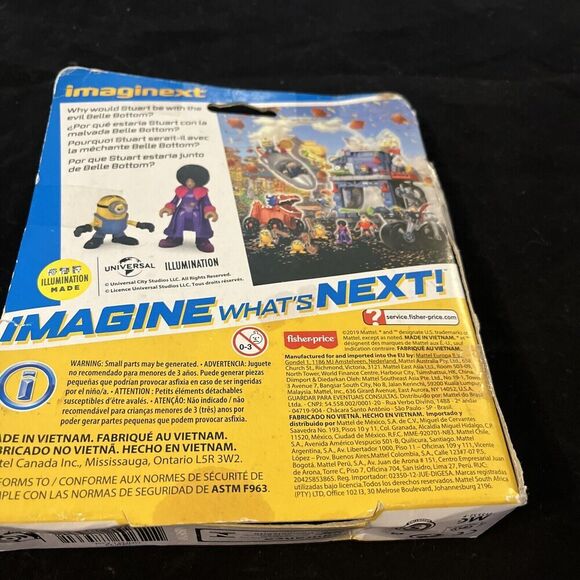 Imaginext Minions The Rise Of Gru Stuart& Belle Bottom Figurines 2019 New Sealed - Picture 3 of 9